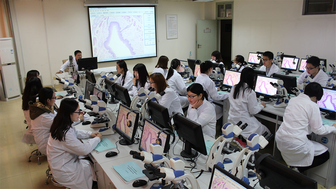 河南大學(xué)MOTIC數(shù)碼互動實驗室上課場景