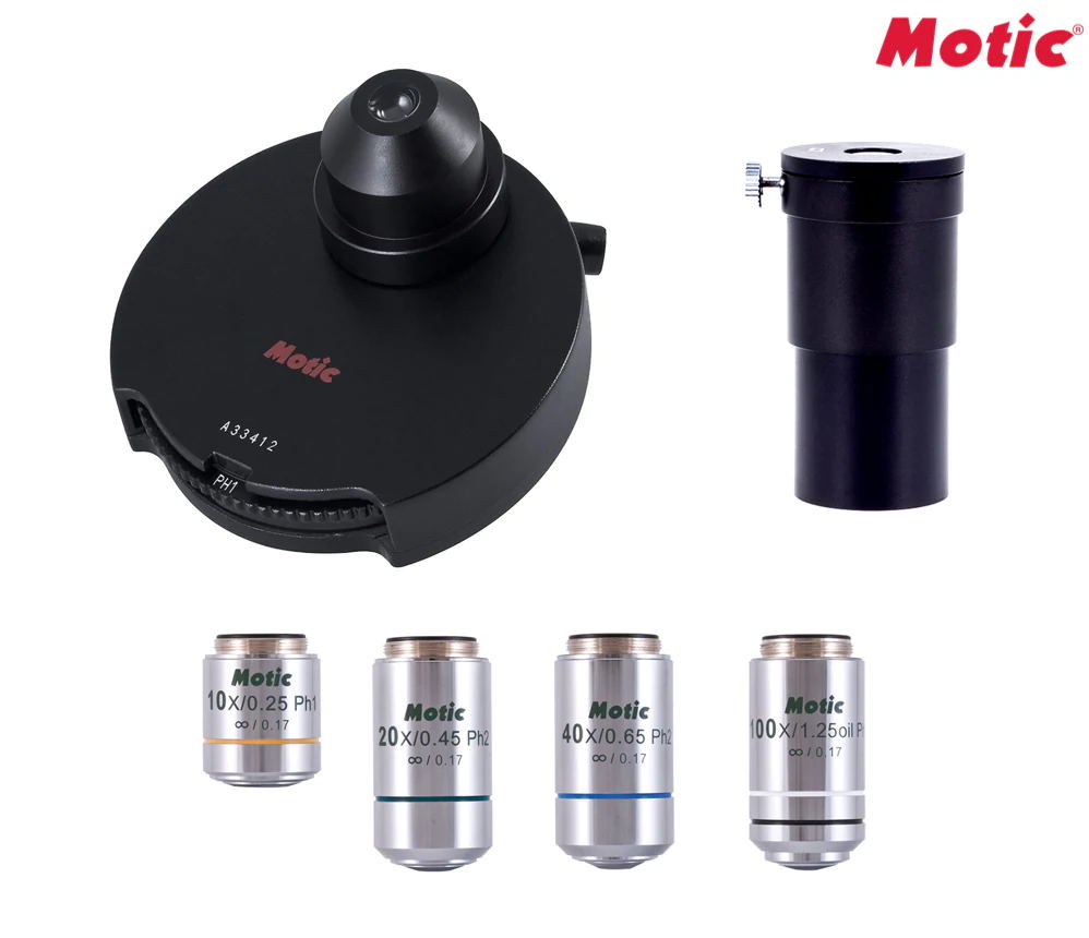 適用于MOTIC BA410E生物顯微鏡的相差附件套裝